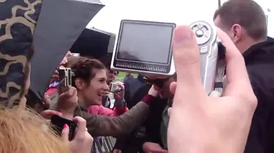 Rob Reunites With Little Ashes' Co-Star, Marina Gatell in Barcelona 02.05.11...