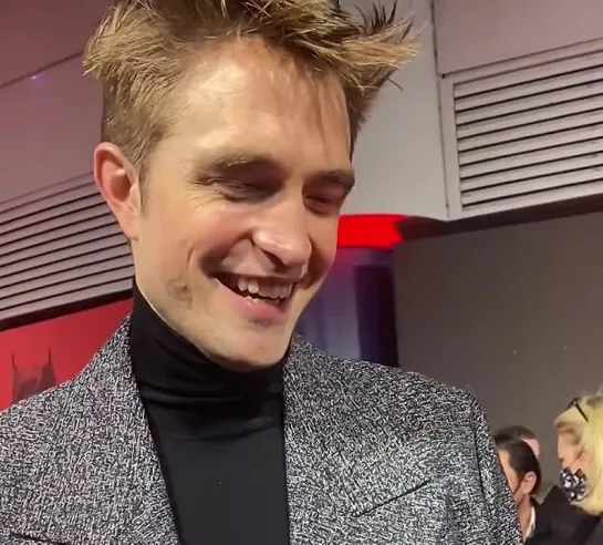 Robert Pattinson talks about his #TheBatman voice at #TheBatman London premiere, 23.02.2022