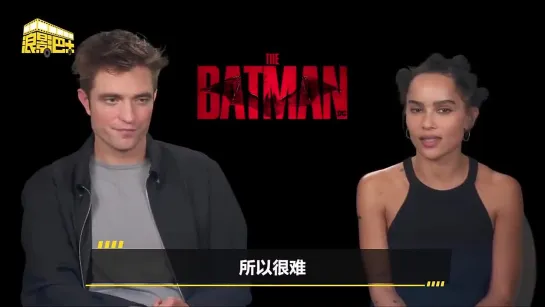 Robert Pattinson and Zoë Kravitz talk about their training and the relationship of Batman & Catwoman