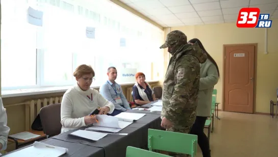 Боец СВО «Трёха» вместе с семьёй принял участие в голосовании на выборах Президента РФ