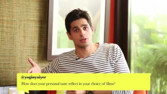 Sidharth Malhotra - Digital Q  A - Film Companion