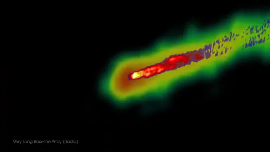 Приближение к центру галактики M87