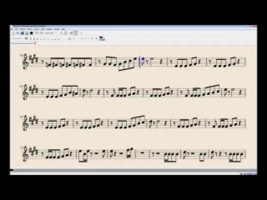 Blurred Lines - Notes for Sax Alto