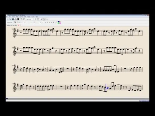 Applause - Notes for Sax Alto