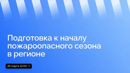 О готовности лесопожарных сил региона к началу пожароопасного сезона 2024 года