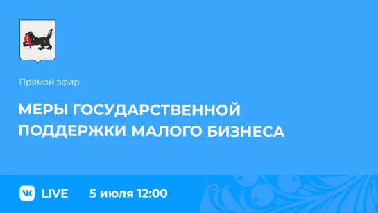 Прямой эфир. О мерах государственной поддержки малого бизнеса.