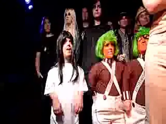 Taylor Momsen gets upstaged by Oompa Loompas in Los Angeles