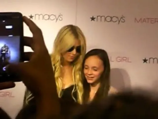 Taylor Momsen at Macy's Herald Square promoting Material Girl by Madonna