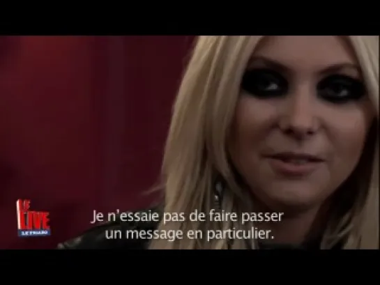 The Pretty Reckless ( Taylor Momsen ) - Le Live - Interview par Antoine Daccord