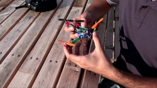 An insect-inspired drone deforms upon impact