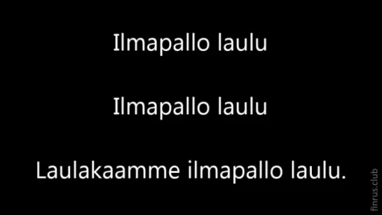 Ilmapallolaulu