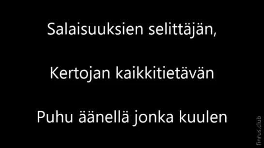 Puhu aanella jonka kuulen