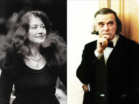 Brahms. Waltz Op. 39 No. 14 for two pianos - Martha Argerich  Alexandre Rabinov