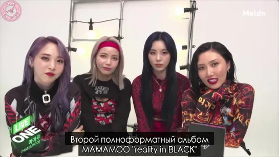 MAMAMOO на LiveOne (reality in BLACK) [рус.саб]