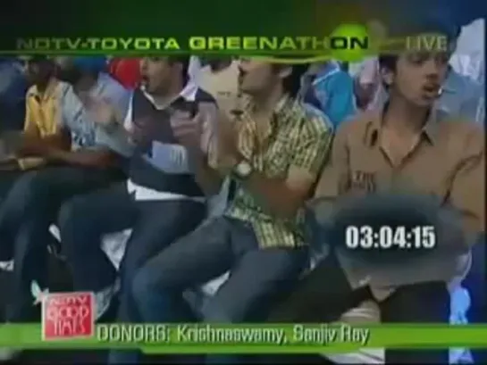 Мадхури на шоу "NDTV - Toyota Grenathon"