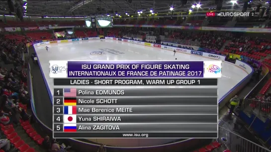 ► Internationaux de France 2017 | Разминка перед КП [Журанков] // Алина Загитова