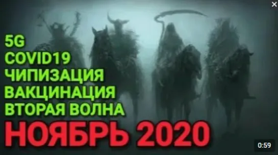 УДАЛЁННОЕ ютубом ВИДЕО! ВТОРАЯ ВОЛНА, 5G, ВАКЦИНАЦИЯ, ЧИПИЗАЦИЯ - ЧТО НАС ЖДЕТ В НОЯБРЕ?