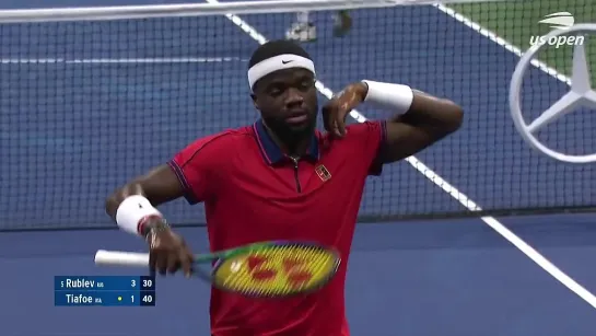 Andrey Rublev vs Frances Tiafoe Highlights. 2021 US Open Round 3