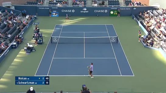 Diego Schwartzman vs Alex Molcan Highlights. 2021 US Open Round 3