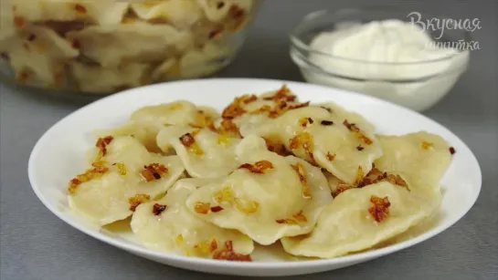 ВАРЕНИКИ С КАРТОШКОЙ   мой любимый рецепт  Potato Dumplings