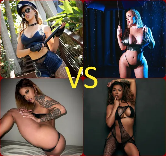 Scarlet Chase VS Savannah Bond VS Babi Star VS Jesse Pony 🔞