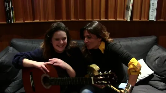 Chiara Civello e Francesca Michielin in studio - Sanremo 2012