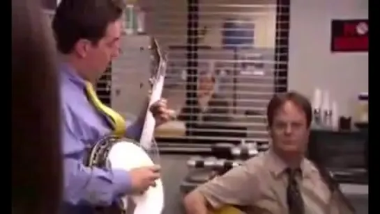 Andy and Dwight playing country music