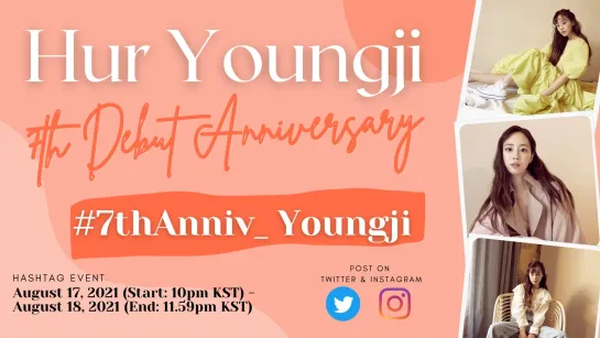 210817 HAPPY 7TH DEBUT ANNIVERSARY YOUNGJI HUR(видео фанатов)