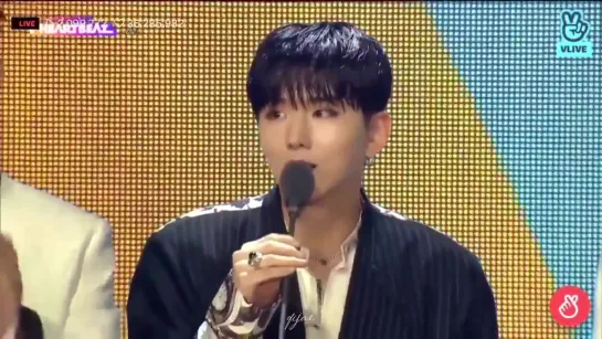 [VK][191116] Kihyun's speech @ VLIVE Awards V Heartbeat