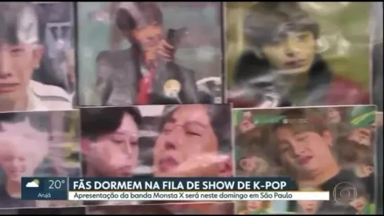 [VK][180811] MONSTA X @ Brazilian news channel