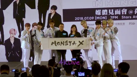 [VK][180709] MONSTA X Press Conference The 2nd World Tour 'THE CONNECT' in Hongkong @ 4K Live