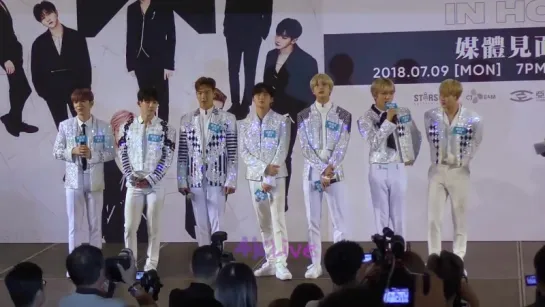 [VK][180709] MONSTA X Press Conference The 2nd World Tour 'THE CONNECT' in Hongkong @ 4K Live