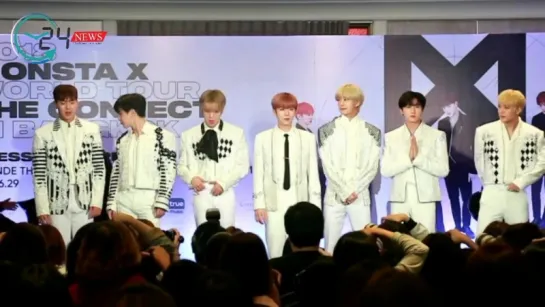 [VK][180629] MONSTA X Press Conference The 2nd World Tour 'THE CONNECT' in Bangkok @ twentyfour news