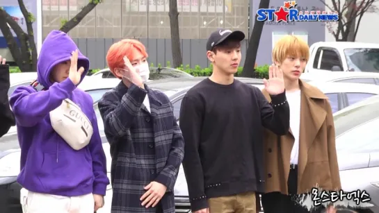 [VK][180413] MONSTA X arriving at Music Bank @ stardailynews