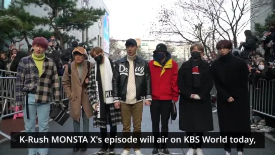 [RAW|VK][14.12.2017 ] MONSTA X on their way to promote 'DRAMARAMA' @ KBS MusicBank