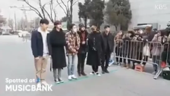 [RAW|VK][05.01.2018] MONSTA X arrive at Music Bank @ Spotted