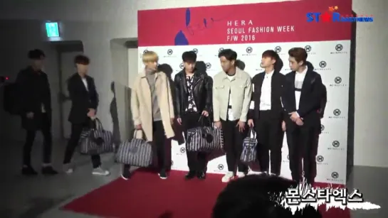 [RAW|VK][23.03.2016] Monsta X Seoul Fashion Week Metrocity @ StarDailyNews