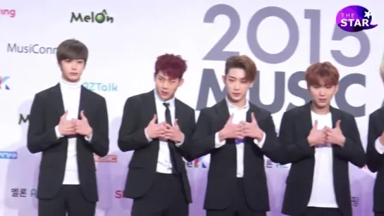 [RAW|VK][07.11.2015] Monsta X | Red Carpet MelOn Music Awards 2015 @TheSTAR