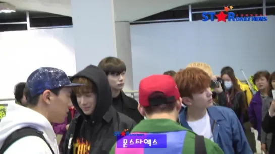 [RAW|VK][25.10.2015] Monsta X Airport Gimpo @stardailynews