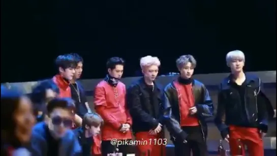 [FC|VK][02.12.2016] Monsta X reaction to Wiz Khalifa - See You Again @ MAMA 2016 Ending