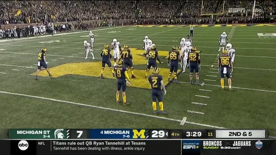 Michigan State Spartans at Michigan Wolverines 29.10.2022