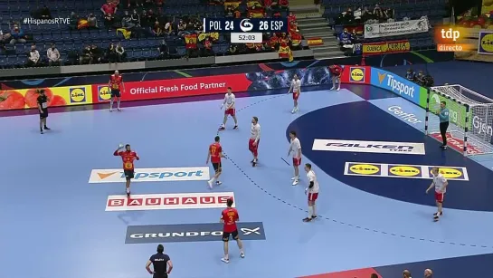 Balonmano Campeonato de Europa masculino Ronda principal Polonia - España