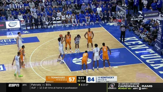 Tennessee Volunteers at Kentucky Wildcats 15.01.2022