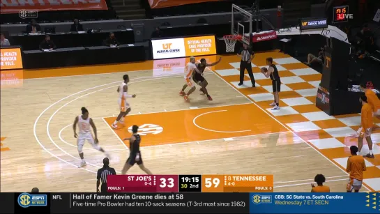 Saint Josephs Hawks at Tennessee Volunteers 21.12.20