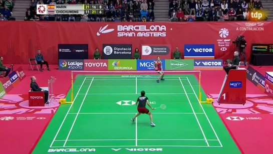 Bdminton - Barcelona Spain Masters Final Individual Femenina C Marn - P Chochuwong - RTVEes