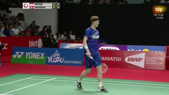 Bdminton - Indonesia Masters Final Individual masculina AS Ginting - A Antonsen