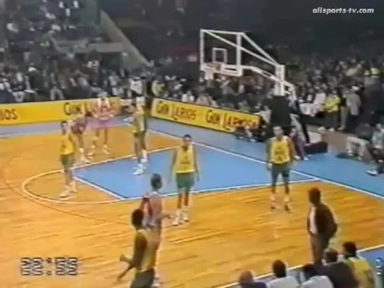 1990 Mundobasket 2ª Fase J3 Rusia - Brasil (Oscar 34p)