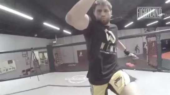 The Flying Double Knee With Carlos Condit_ Fight School