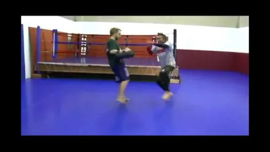 Basic Muay Thai Pad Drill_ Shield and Kick Return