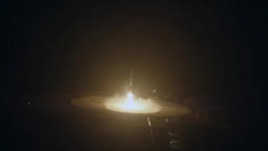 Falcon 9 First Stage Landing - From Helicopter